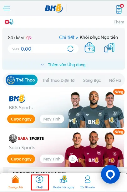 Rút tiền BK8 nhanh chóng và an toàn với 3 bước đơn giản